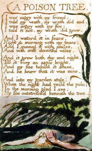 William Blake - A Poison Tree, from Songs of Experience