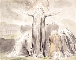William Blake - Job's Sacrifice- And my servant Job shall pray for you