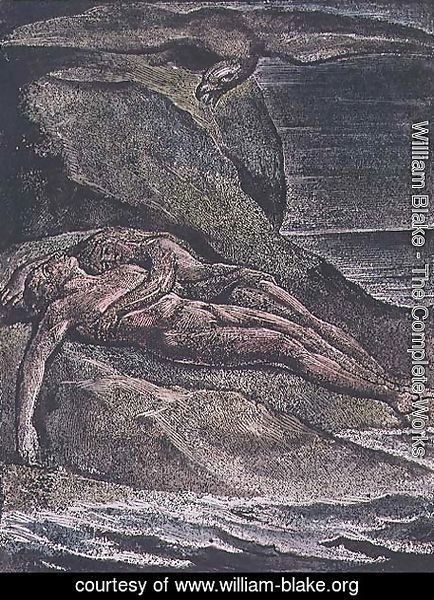William Blake - Milton a Poem- Albion on the rock, 1804