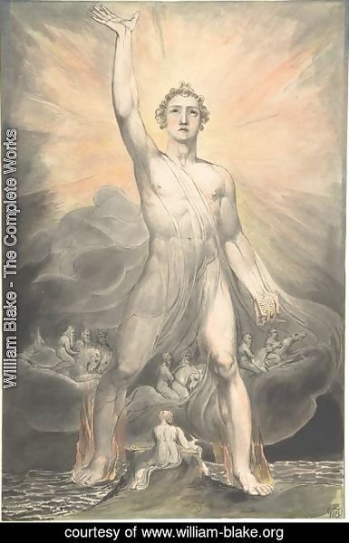 William Blake - The Angel of Revelation, c.1805