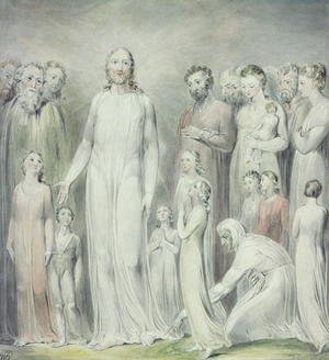 William Blake - The Healing of the Woman with an Issue of Blood, 1808
