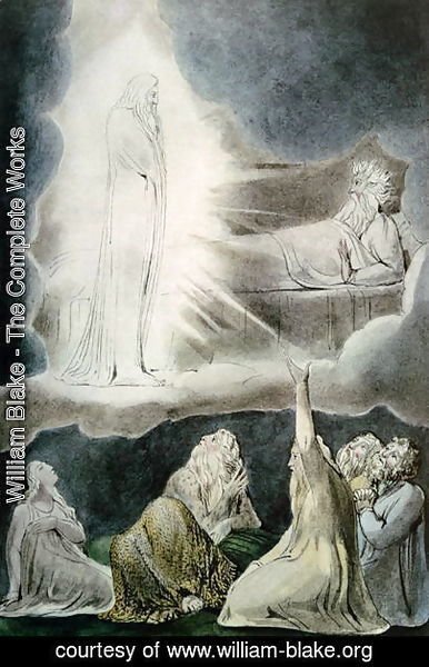 William Blake - The Vision of Eliphaz, 1825