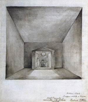 William Blake - Elisha In The Chamber On The Wall 1820