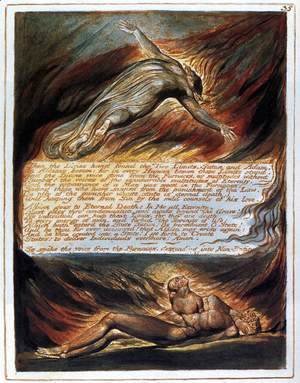 William Blake - The Descent Of Christ