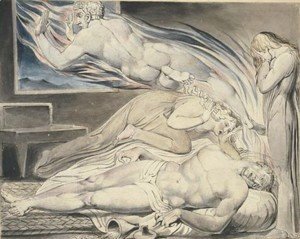 William Blake - Death Of The Strong Wicked Man