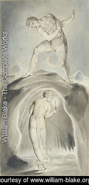 William Blake - The Soul Exploring The Recesses Of The Grave