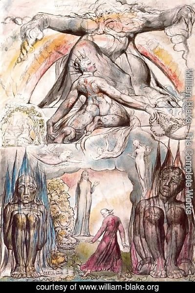 William Blake - Illustration to Dante's Divine Comedy, Hell 2