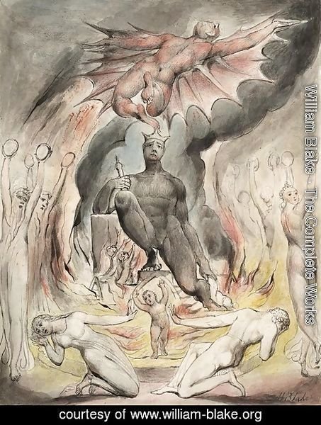 William Blake - Illustration to Milton's On the Morning of Christ's Nativity 2