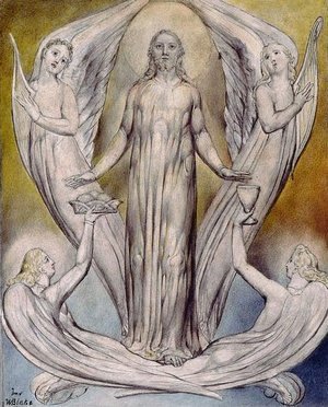 William Blake - Angels Ministering to Christ