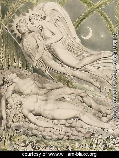 William Blake - Illustration to Milton's Paradise Lost 6