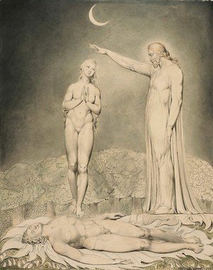 William Blake - Illustration to Milton's Paradise Lost 7