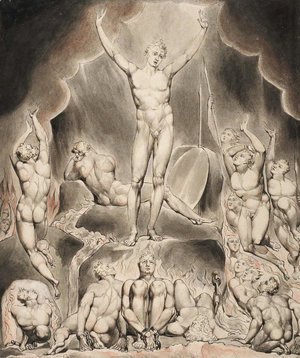William Blake - Illustration to Milton's Paradise Lost 9