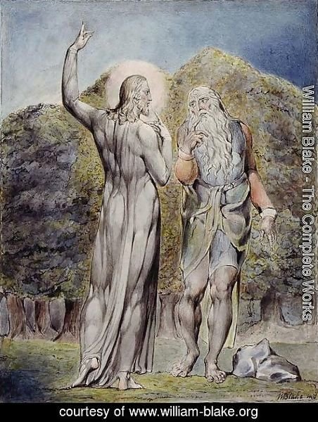William Blake - Christ Tempted by Satan to Turn the Stones to Bread