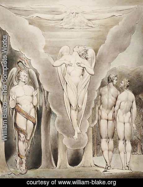 William Blake - Illustration to Milton's Paradise Lost 11