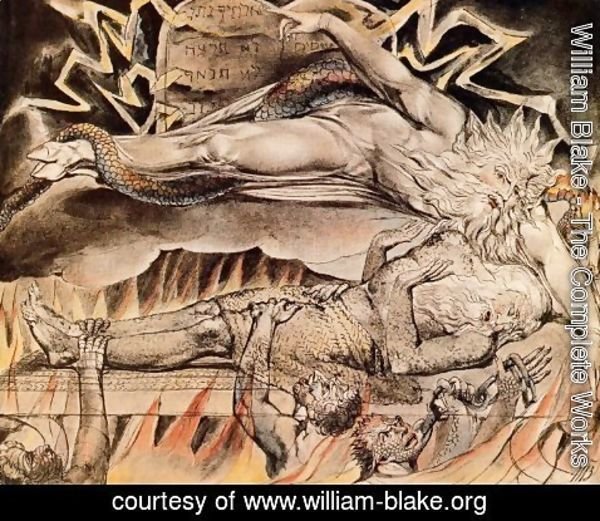 William Blake - Illustration to Book of Job 3