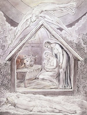 William Blake - Illustration to Milton's On the Morning of Christ's Nativity 5