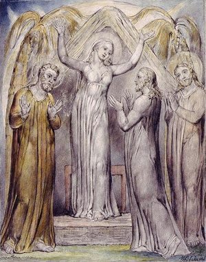 William Blake - Illustration to Milton's Paradise Regained