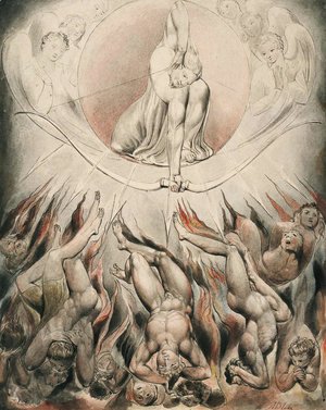 William Blake - Illustration to Milton's Paradise Lost 13