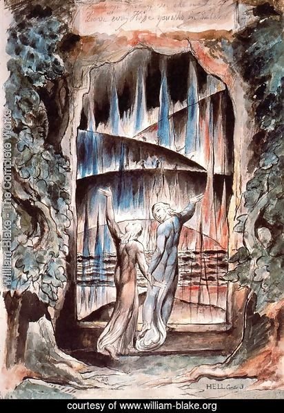 Dante and Virgil at the Gates of Hell (Illustration to Dante's Inferno)