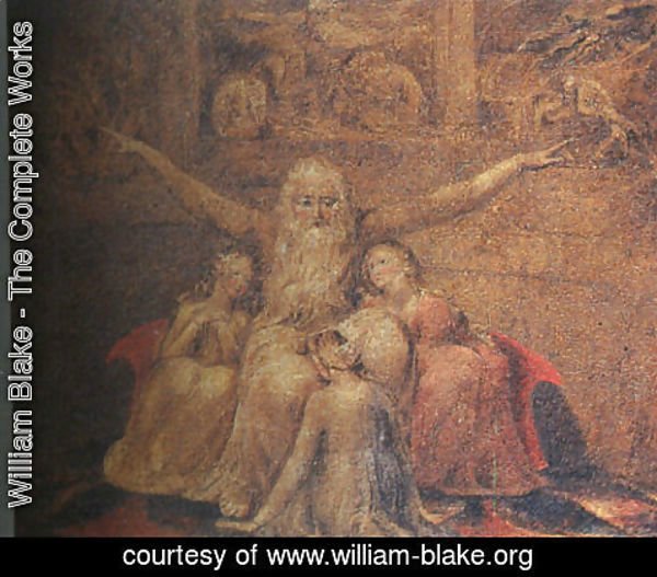William Blake - Job and his Daughters 1799-1800