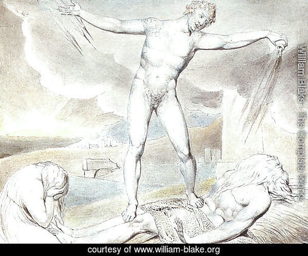 Satan Smiting Job with Boils 1826