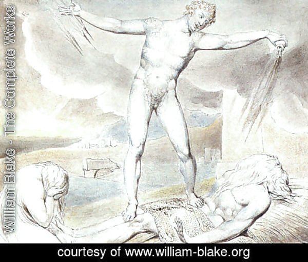 William Blake - Satan Smiting Job with Boils 1826