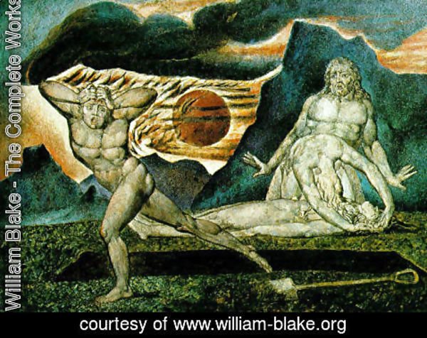 William Blake - The Body of Abel Found by Adam & Eve 1825