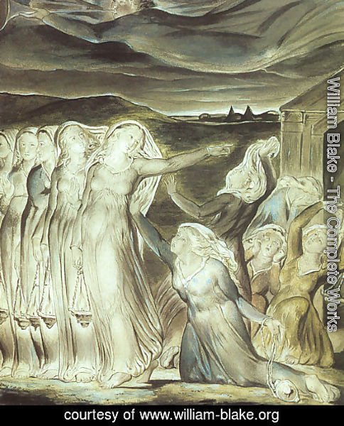 William Blake - The Parable of the Wise and Foolish Virgins 1822