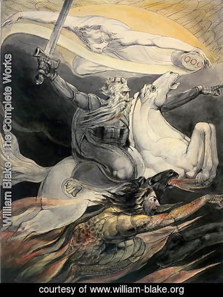 William Blake - Death on a Pale Horse, c.1800
