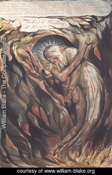 William Blake - Jerusalem The Emanation of the Giant Albion- plate 99 'All Human Forms'
