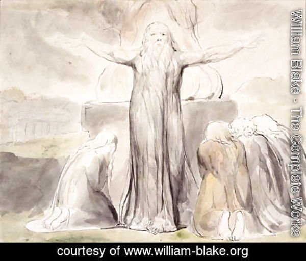 William Blake - Job's Sacrifice- And my servant Job shall pray for you