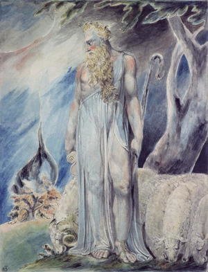 William Blake - Moses and the Burning Bush