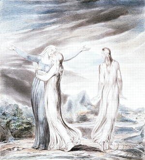 William Blake - Ruth parting from Naomi, 1803