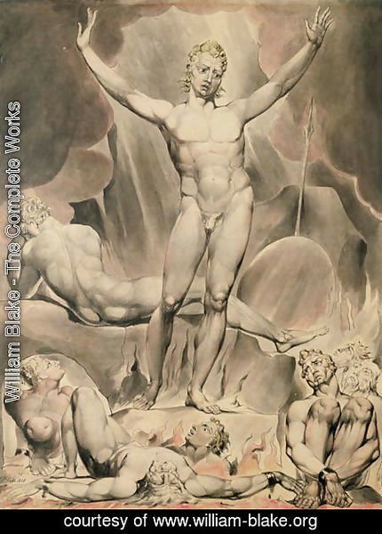 William Blake - Satan Arousing the Rebel Angels, 1808
