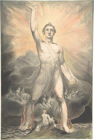 William Blake - The Angel of Revelation, c.1805