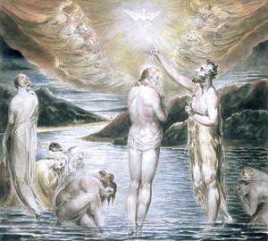 William Blake - The Baptism of Christ