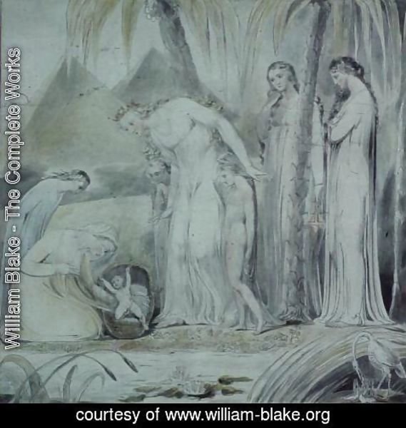William Blake - The compassion of Pharaoh's Daughter or The Finding of Moses