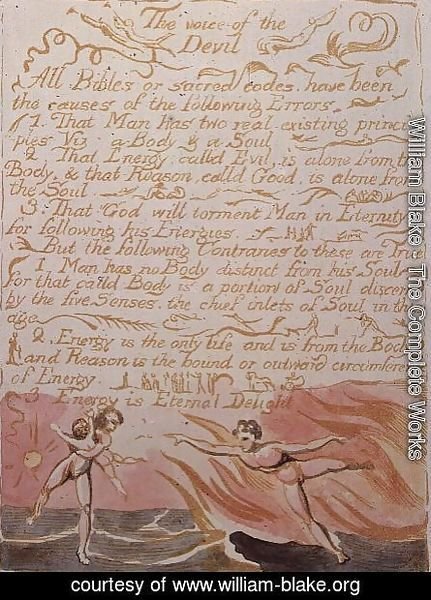 The Marriage of Heaven and Hell- The Voice of the Devil, c.1790