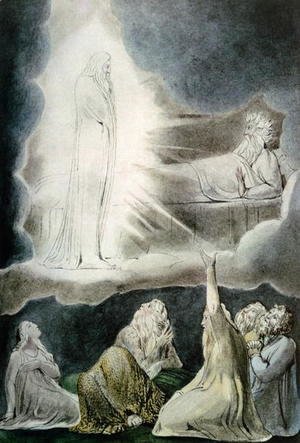 William Blake - The Vision of Eliphaz, 1825