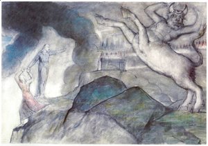 William Blake - Inferno, Canto XII, 12-28, The Minotaur (Seventh Circle)