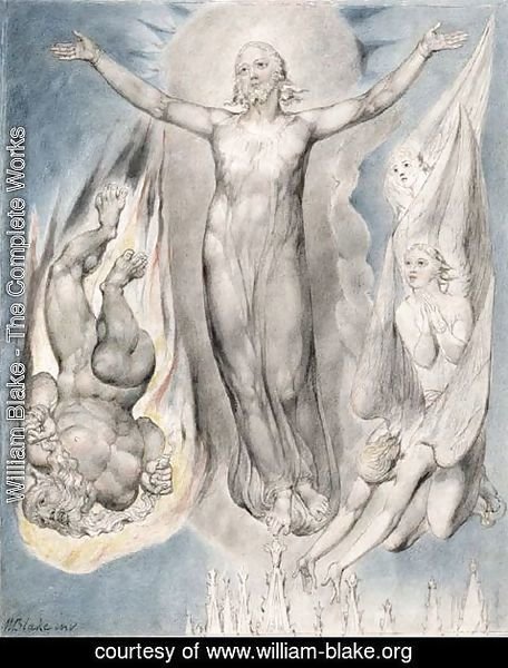 William Blake - Christ on the Pinnacle of the Temple