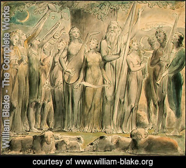 William Blake - Job and His Family Restored to Prosperity