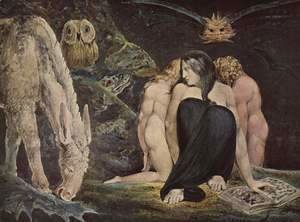 William Blake - Hecate Or The Three Fates 1795