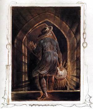 William Blake - Los Entering The Grave