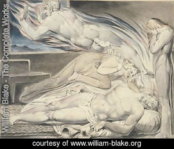 William Blake - Death Of The Strong Wicked Man