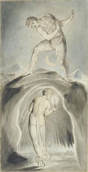 William Blake - The Soul Exploring The Recesses Of The Grave