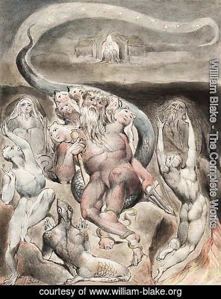 William Blake - Illustration to Milton's On the Morning of Christ's Nativity