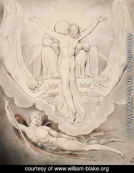 William Blake - Illustration to Milton's Paradise Lost 3