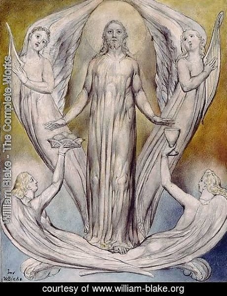 William Blake - Angels Ministering to Christ