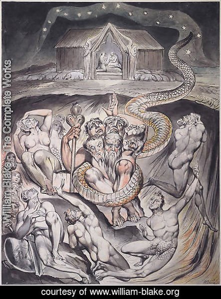 William Blake - Illustration to Milton's On the Morning of Christ's Nativity 3